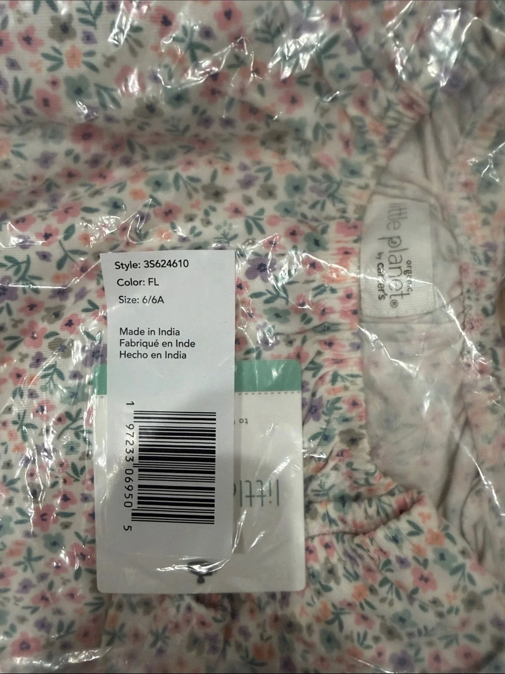 Carter's Floral Cotton Romper